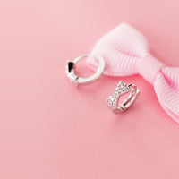Small Bow Huggie Earrings