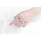 Moissanite Engagement Ring-Classic Solitaire Rings-RM002