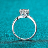 Moissanite Classic Solitaire Statement Ring-RM006