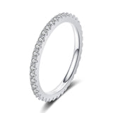 Moissanite Band Ring-Full Eternity Moissanite Band Ring