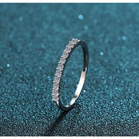 Moissanite Band Ring; Stackable Band ring