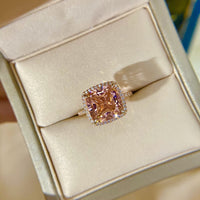 Simulated Diamonds Engagement Ring