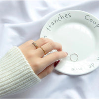 Twist Braid adjustable Stackable Rings