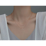 Muli Layers Minimalist Layering Multi-Strands Necklace