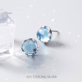 Water Blue Studs Crystal earrings