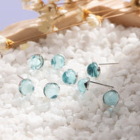 Water Blue Studs Crystal earrings