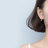 Small S925 Silver Hoop Earrings/Small Huggie Earrings/Heart Stars Cross Drop Huggies/Dangle Drop Hoop Earrings/Helix Huggie/Silver Rose Gold