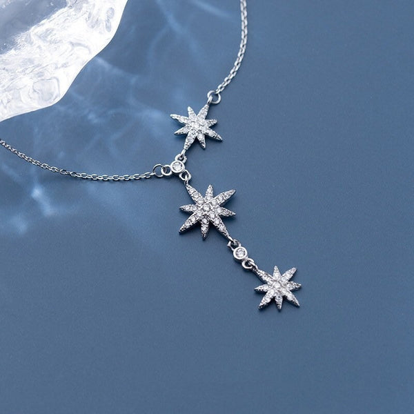 Star Y Shape-Delicate Lariat-Celestial Necklace