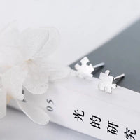 Jigsaw Puzzle Shape Studs Earrings