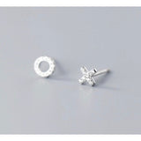 Letter X&O Asymmetry Studs Earrings