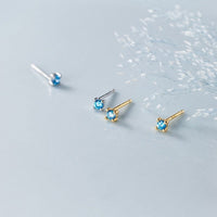 Mini Sapphire Stud Earrings