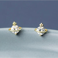 Planet Stars Studs Earrings-Mars Planets Stars Earrings