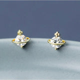 Planet Stars Studs Earrings-Mars Planets Stars Earrings