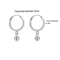 Small Dangle Huggie Hoop Earrings