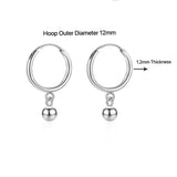 Small Dangle Huggie Hoop Earrings