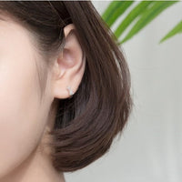 Small Bow Huggie Earrings