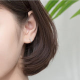 Small Bow Huggie Earrings
