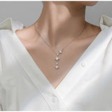 Star Y Shape-Delicate Lariat-Celestial Necklace