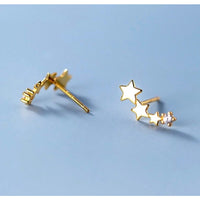 Graduated Stars Stud Earrings