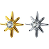 Small Star Stud Earrings - ECZ007