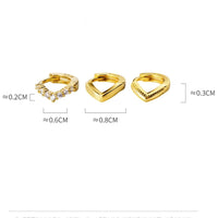 V Shape Baby Hoop Earring-SH027