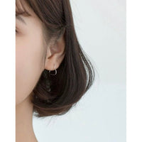 Sterling Silver Heart Hoop Earrings – SH008
