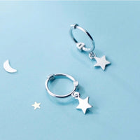 Stars Drop Huggies Earrings-SH023