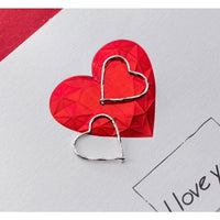 Sterling Silver Heart Hoop Earrings – SH008