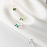 Small Emerald Green Studs Earrings
