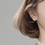 Solid Silver Small Huggie Earrings-SH005