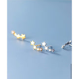 Graduated Stars Stud Earrings