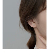 Small Shining Stars Stud Earrings-ECZ008