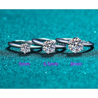 Classic Solitaire Moissanite Engagement Ring-RM003