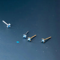 Mini Sapphire Stud Earrings