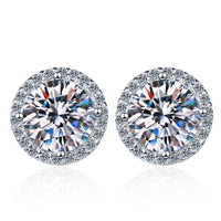 Moissanite Diamonds Studs Earrings;