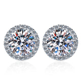 Moissanite Diamonds Studs Earrings;