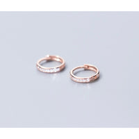 CZ Huggie Earrings-SH041