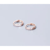 CZ Huggie Earrings-SH041