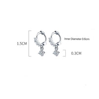 Small CZ Pave Huggie Earrings