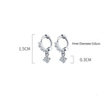 Small CZ Pave Huggie Earrings