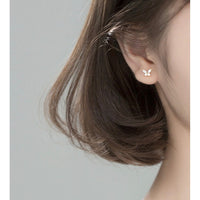 Crystal CZ Butterfly stud Earrings