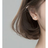 Crystal CZ Butterfly stud Earrings