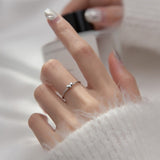 Stackable Small heart Slim Knuckle Rings-Thin Pinky Rings