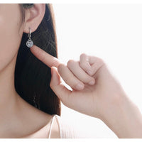 Moissanite Diamonds Hook Earrings - EM030