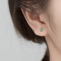 Small Emerald Green Studs Earrings