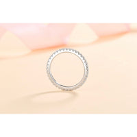 Moissanite Band Ring-Full Eternity Moissanite Band Ring