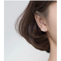 Small Bow Huggie Earrings