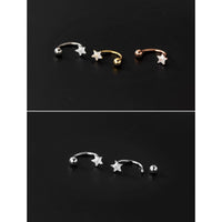 Star w/ Screw back Studs Earrings