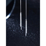 Sparkling Shining Tassel Dangle Brilliant Earrings