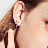Small CZ Huggie Earrings